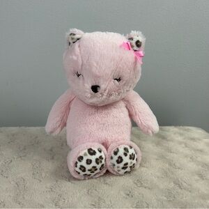 Child of Mine By Carter's Kitty Cat Plush Stuffed Animal Toy Pink Leopard Print